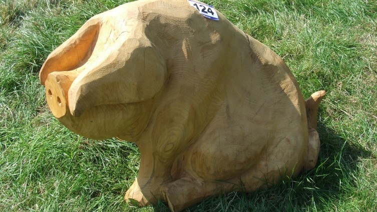 Kindly donated to the Wood Fair by N Sardeson, sold for £175