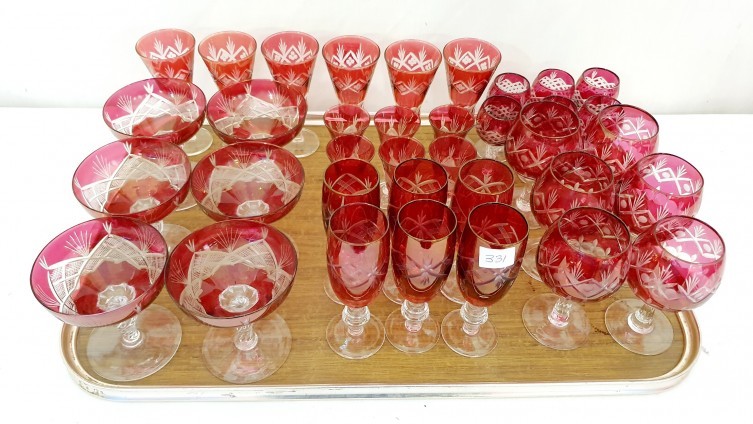 Cranberry & Other Glassware