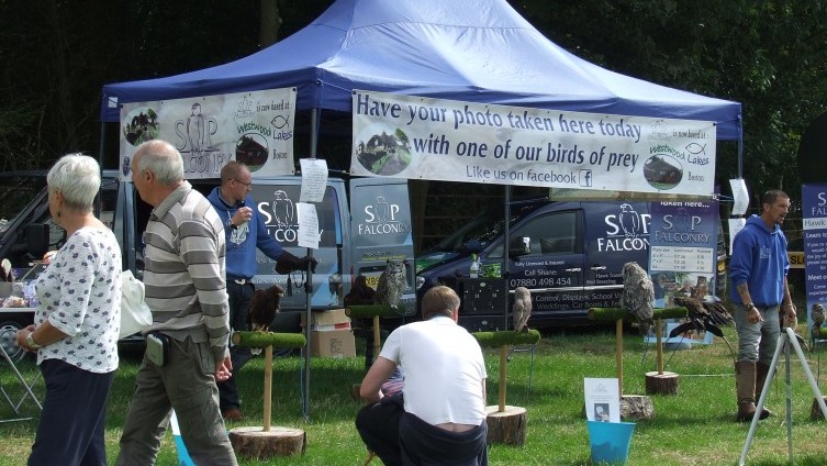 The falconry team