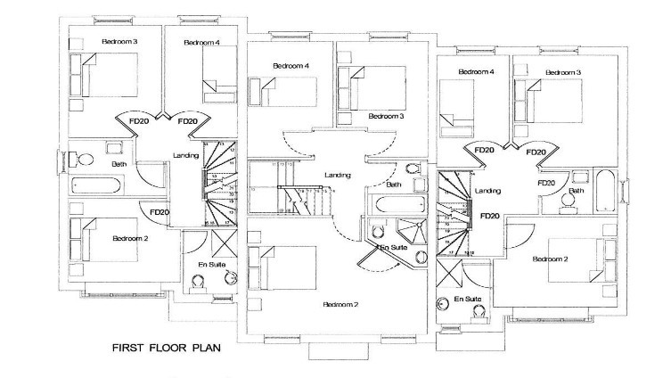 Proposed first floor layouts
