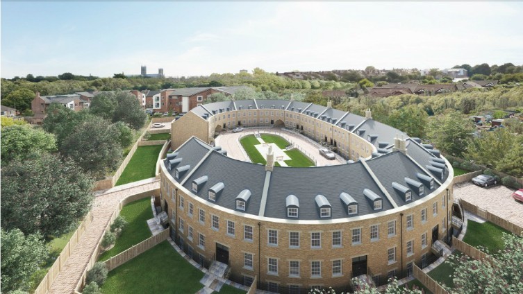 A cgi view of the crescent from above!