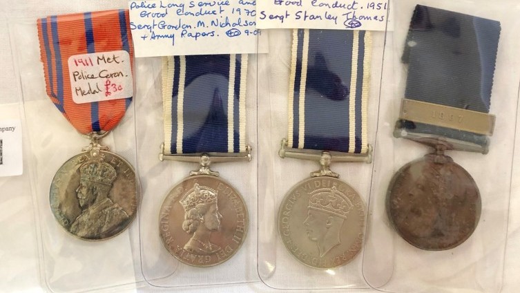 Four GB Police Medals - £100