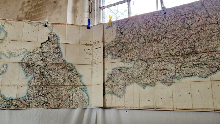 Cruchley 1840 Map of Railways in England & Wales - £140