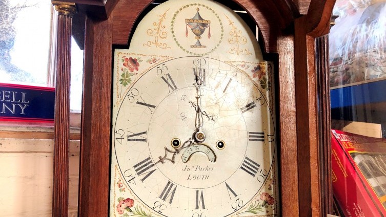 Oak Longcase Clock, Parker, Louth - £920