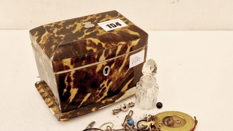 SOLD £170 - Tortoiseshell Casket