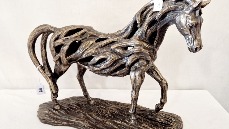 Genesis Bronzed Horse Sculpture - £80