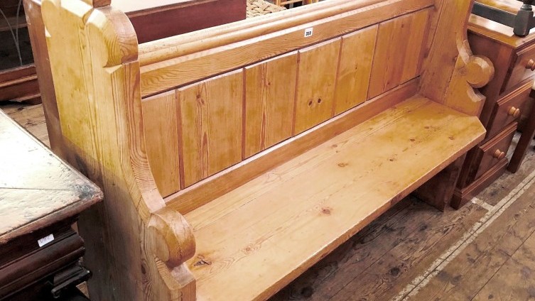 Sold £110 - Pine Pew