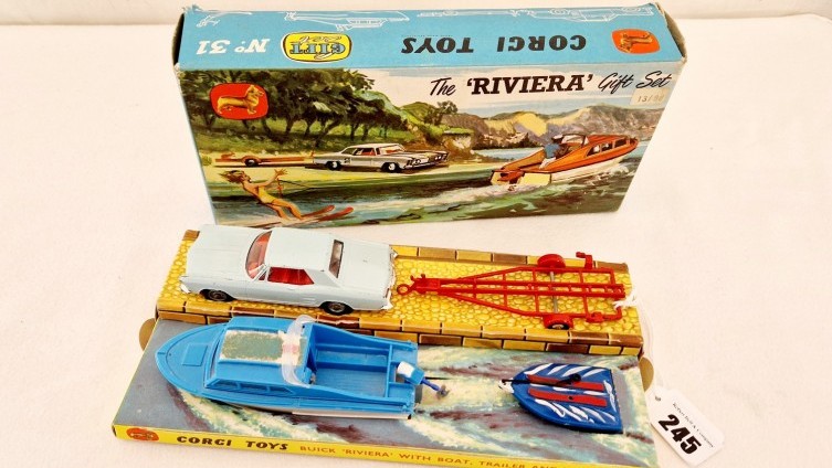 SOLD £240 - Vintage Corgi Gift Set, The Riviera