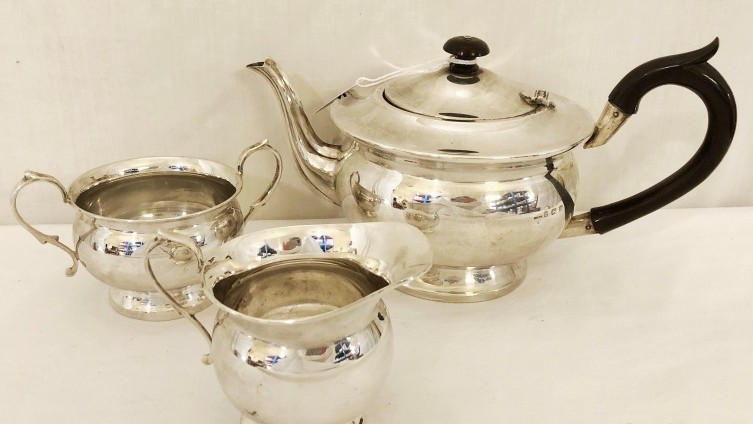 Sold £220 - Birmingham 1931 Silver Tea Service