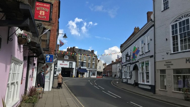 A view from the Bull Ring towards North Street