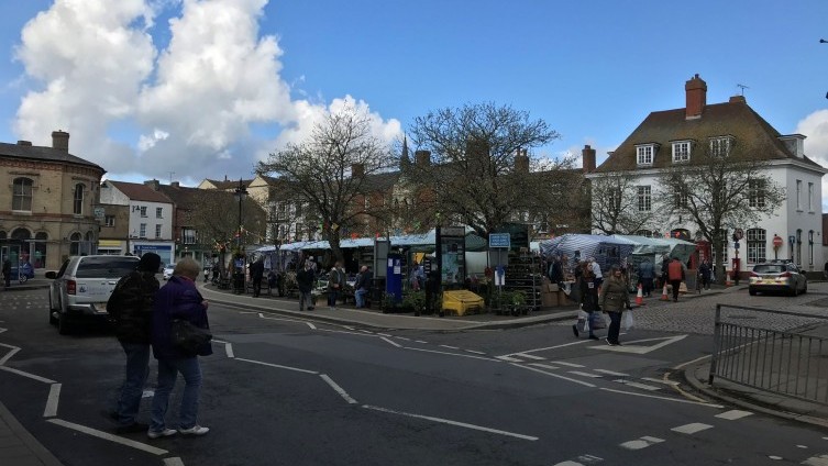 The market place on a busy Thursday morning